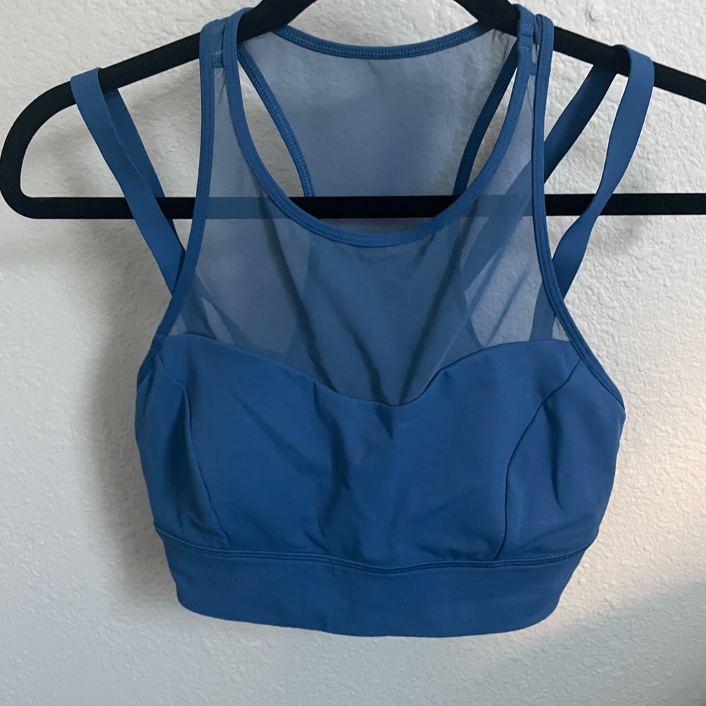 Blue lululemon Women's Mesh Sports Bra